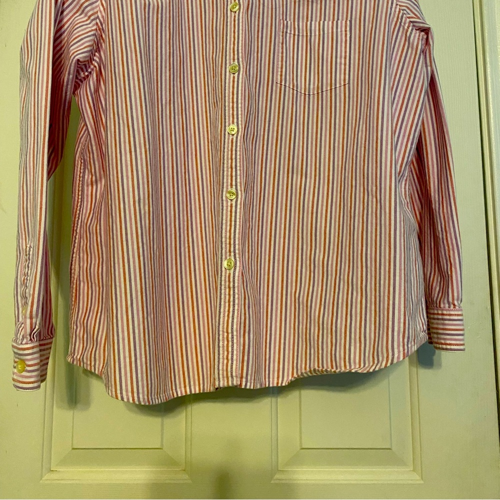 LL Bean Women’s XL Pink/Purple Striped Shirt